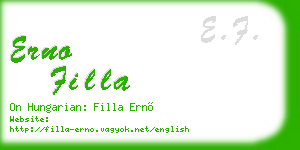 erno filla business card